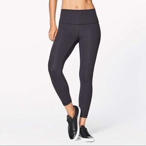 Lululemon Wunder Under Hi-Rise 7/8 Tight *Full-On Luxtreme 25" Size 4 Black
